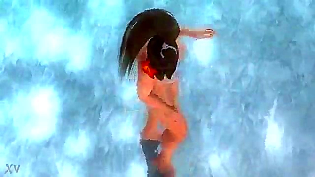 Mai Shiranui Enjoys A Steamy Shower In Hot And Sexy Hentai Scene