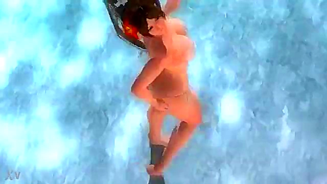 Mai Shiranui Enjoys A Steamy Shower In Hot And Sexy Hentai Scene