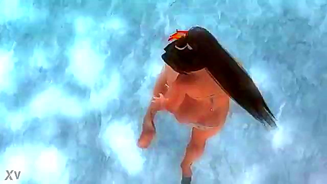 Mai Shiranui Enjoys A Steamy Shower In Hot And Sexy Hentai Scene