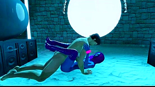 3D Blue Alien Babe Gets Fucked Hard in Ancient Temple for FacialCumshot Fantasy