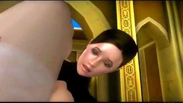 3D Big Tits Princess Fucked Hard On Her Tower By Animated Dick