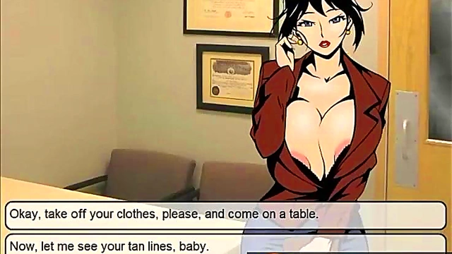 Hentai Nurse With Big Boobs Gives Blowjob During Medical Exam For Cumshot