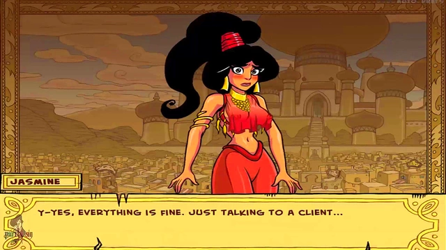 Hot Anime Princess Jasmine Fucks Hardcore With Dick-In-Mouth & Doggy Style Action