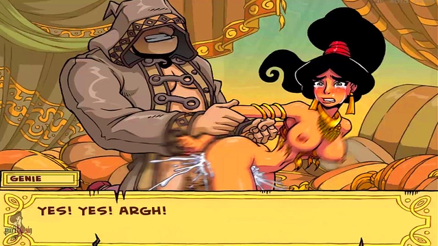 Hot Anime Princess Jasmine Fucks Hardcore With Dick-In-Mouth & Doggy Style Action