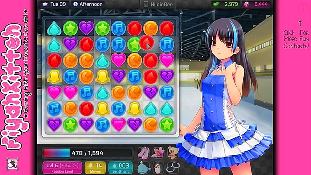 Sexy Gamer Girl seduces You in HuniePop for Mind-blowing Hentai Fun
