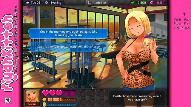 Sexy Gamer Girl seduces You in HuniePop for Mind-blowing Hentai Fun