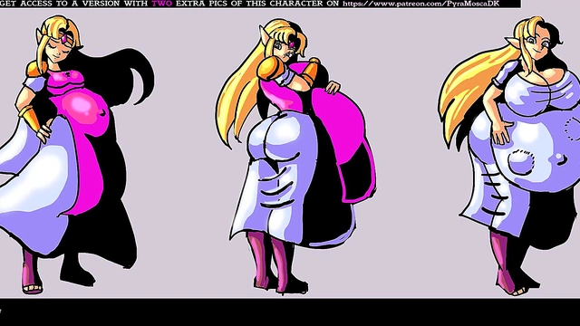 Pregnant Anime Babe Enjoys Belly Expansion Fantasies