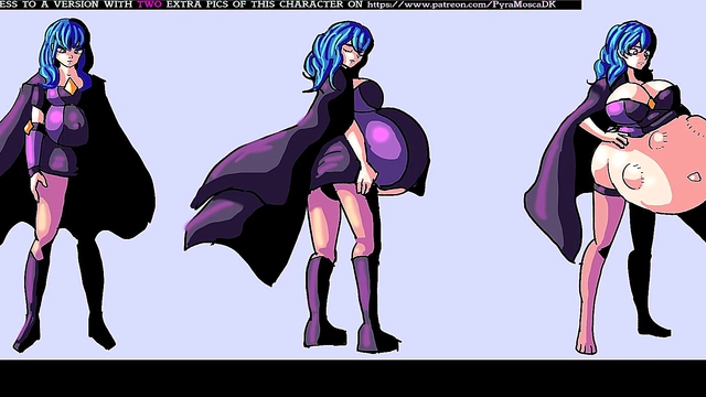 Pregnant Anime Babe Enjoys Belly Expansion Fantasies