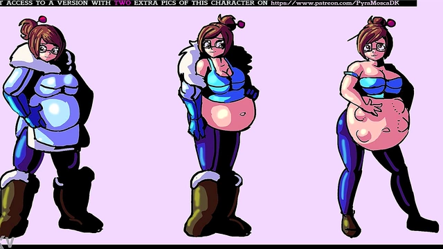 Pregnant Anime Babe Enjoys Belly Expansion Fantasies