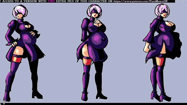 Pregnant Anime Babe Enjoys Belly Expansion Fantasies