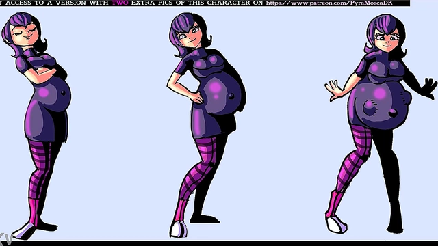 Pregnant Anime Babe Enjoys Belly Expansion Fantasies