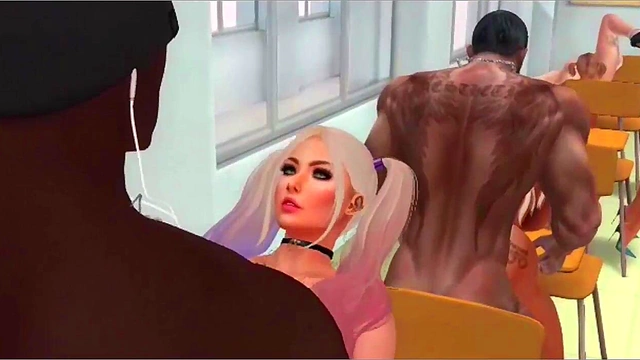 Horny Schoolgirls in 3D Anime Group Sex Adventure