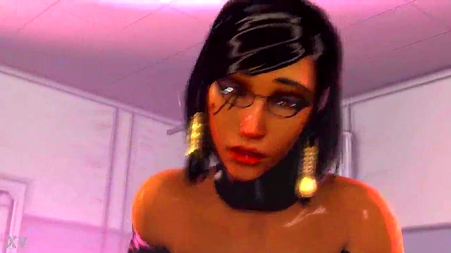 3D Hentai Futa Pharah Pounds Ana Hard In Intense Sex Session