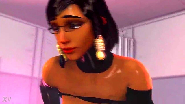 3D Hentai Futa Pharah Pounds Ana Hard In Intense Sex Session