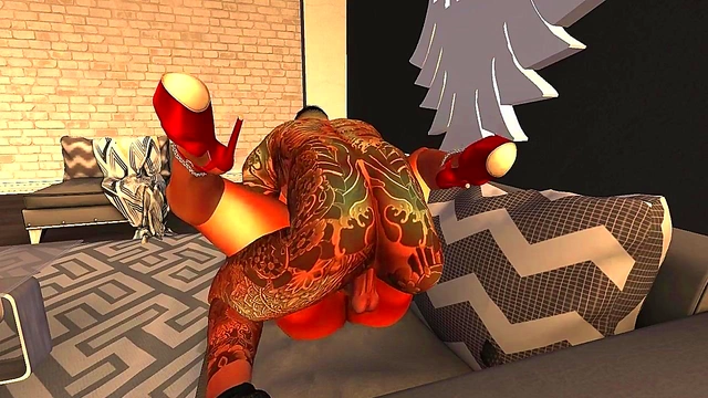 Blonde MILF Pornstar Nails Big-Cock Anal & Oral Orgasm In Anime Action