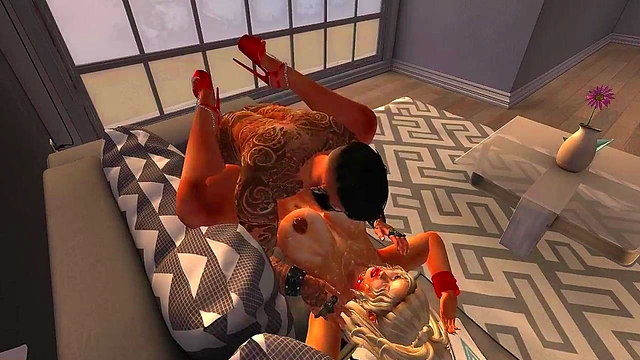 Blonde MILF Pornstar Nails Big-Cock Anal & Oral Orgasm In Anime Action