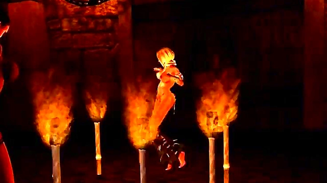 Naked 3D Cartoon Amazon Dances Seductively To Rock Metal Music