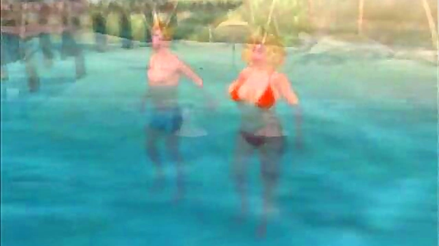 Naughty Nancy's Beach Vacation – Black Dick Fun By The Poolside