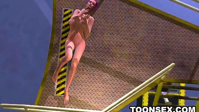 Emo Anime Lesbian Toys Her Pussy Before Hot 3D Scissoring Action