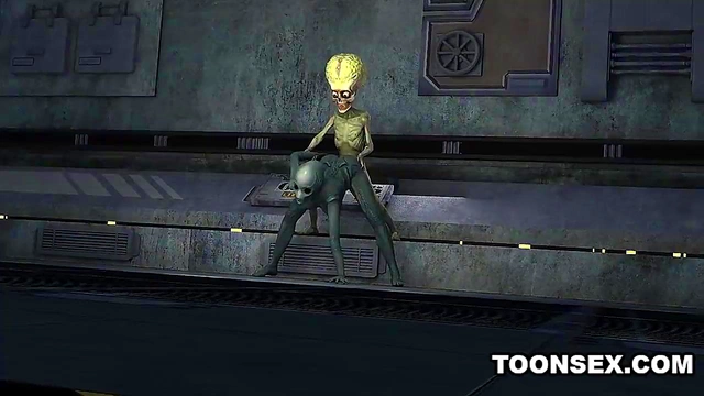 Sexiest 3D Cartoon Alien Babe Fucked Hard Doggy Style By Martian