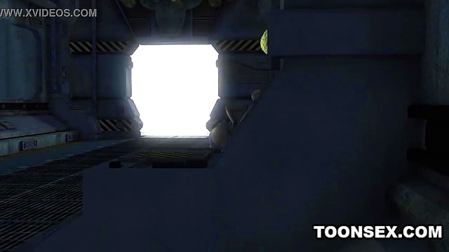 Sexiest 3D Cartoon Alien Babe Fucked Hard Doggy Style By Martian