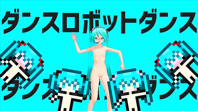 Young Anime Girl Dances Seductively to Music in MMD Hentai Fantasy