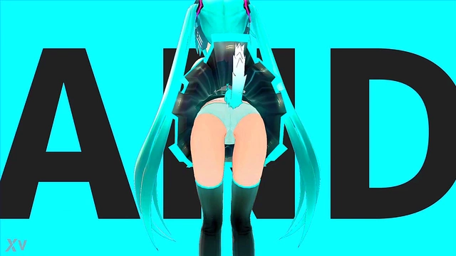 Young Anime Girl Dances Seductively to Music in MMD Hentai Fantasy