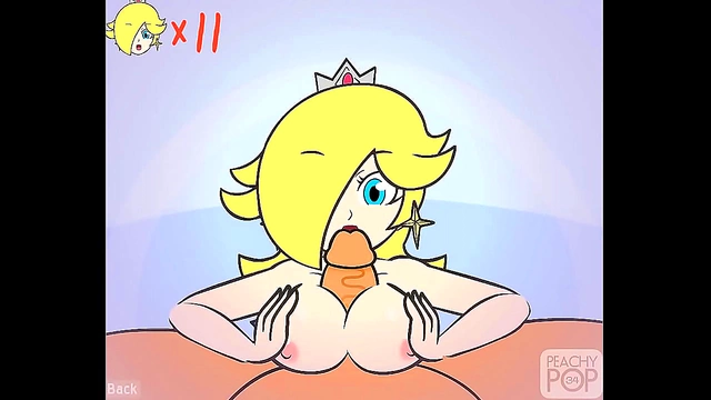 Princess Rosalina Gives Seductive TitFuck in Super Smash Bros Hentai Scene