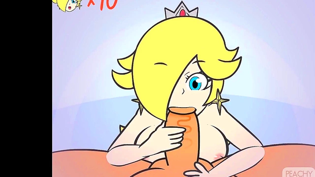 Princess Rosalina Gives Seductive TitFuck in Super Smash Bros Hentai Scene
