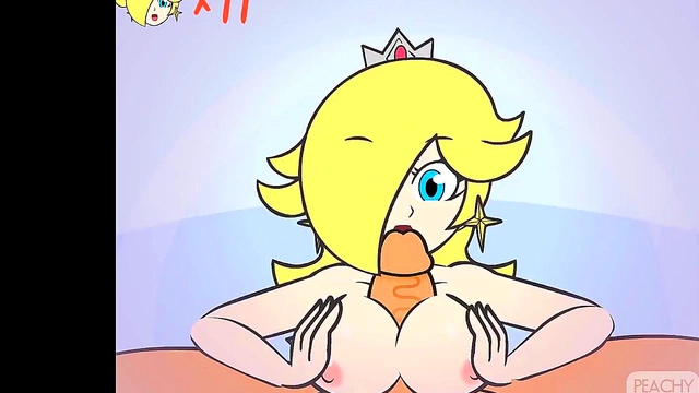 Princess Rosalina Gives Seductive TitFuck in Super Smash Bros Hentai Scene