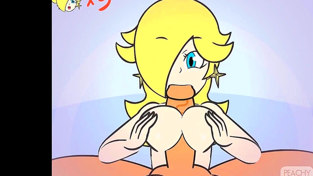 Princess Rosalina Gives Seductive TitFuck in Super Smash Bros Hentai Scene