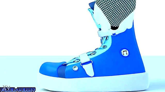 Cute MLP Futanari Pony Gives Lollipop blowjob With Blue Vinyl Outfit