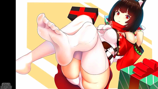 Horny Anime Chick Teases With Foot Fetish Jerk-Off Challenge