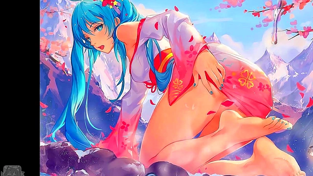 Horny Anime Chick Teases With Foot Fetish Jerk-Off Challenge