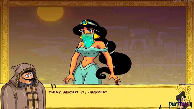Horny Princess Jasmine Fucks Master In Uncensored Anime Adventure