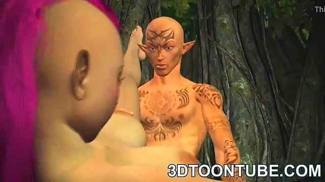 Busty 3D Punk Elf Babe Gets Fucked Deep & Hard In Hardcore Anime Action