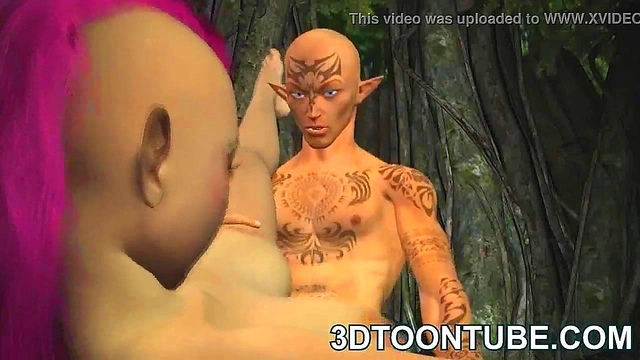 Busty 3D Punk Elf Babe Gets Fucked Deep & Hard In Hardcore Anime Action