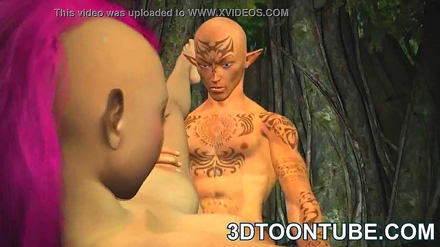 Busty 3D Punk Elf Babe Gets Fucked Deep & Hard In Hardcore Anime Action