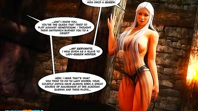 Cute Teen Lesbians With Big Tits Masturbate & Pleasure Each Other In 3D HentaiComic