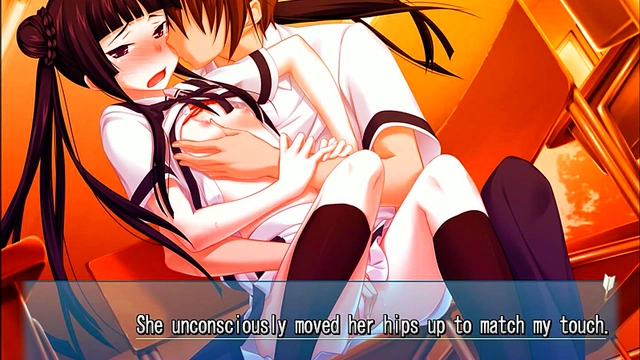 School-Girl Teen With Small Tits Kisses And Teases In Busty Anime Eroge Scene