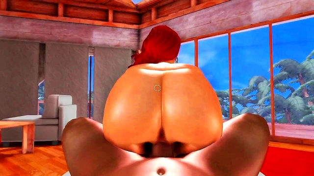 Sexy 3D Redhead Gets Fucked Hard in Anime Adventure