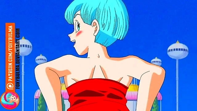 Bulma Shows Off Her Pussy and Tits in Dragon Ball Hentai Anime Action