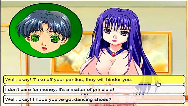Sexy Anime Milf Shows Off Big Boobs With Wild Dance Moves In Hardcore Sex Game
