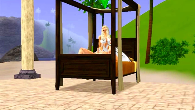 3D Monster Goddess Seduces Sims-Like Guy for Intense Hentai Action