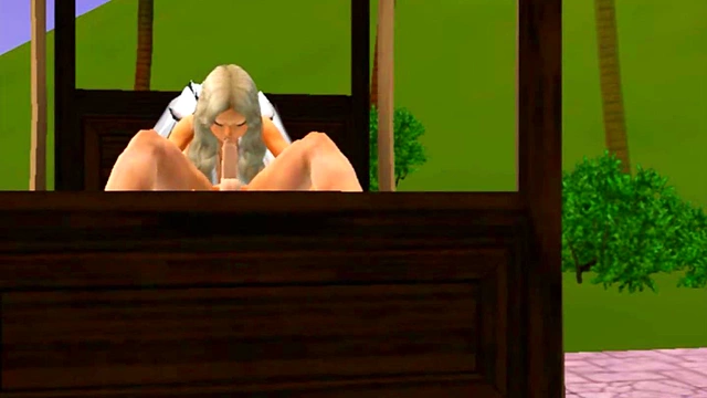 3D Monster Goddess Seduces Sims-Like Guy for Intense Hentai Action