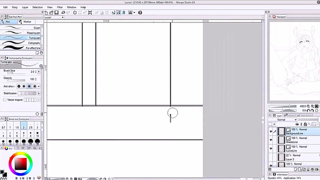 Wet Pussy Lucoa masturbates & Shows Off Lewd Oppai in Anime Art Speedpaint