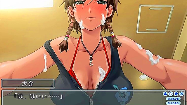 Big-Ass Anime Brunette Rides Big Cock For TittyFuck Orgasm Feast