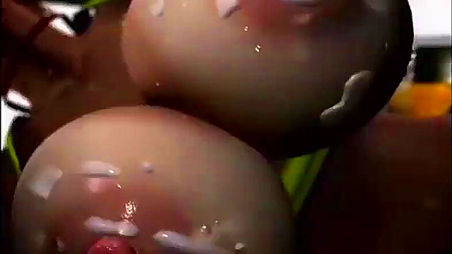 Big-Titted Anime Babe Gets Hardcore Gym Bang & Creamy Finish