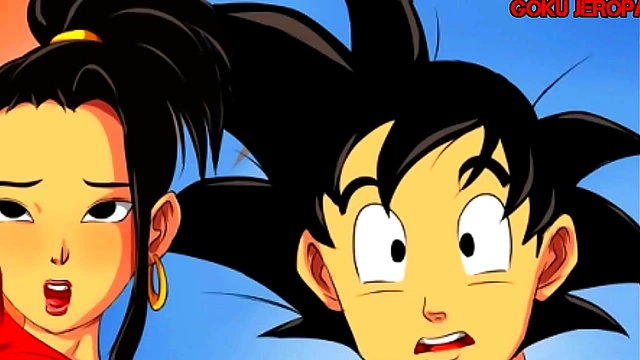 Goku Fucks Caulifla in steamy Dragon Ball Hentai Session