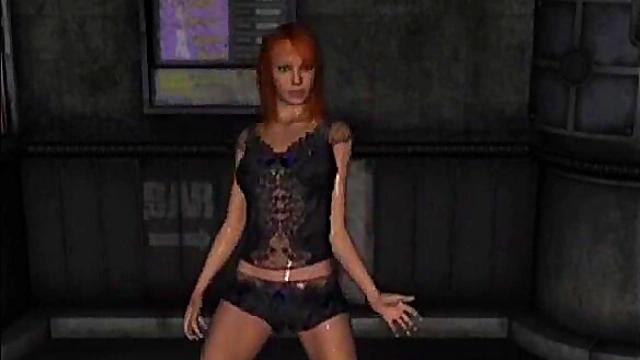 Virtual Anime Babe Strips Off Panties for Hardcore Blowjob Fun